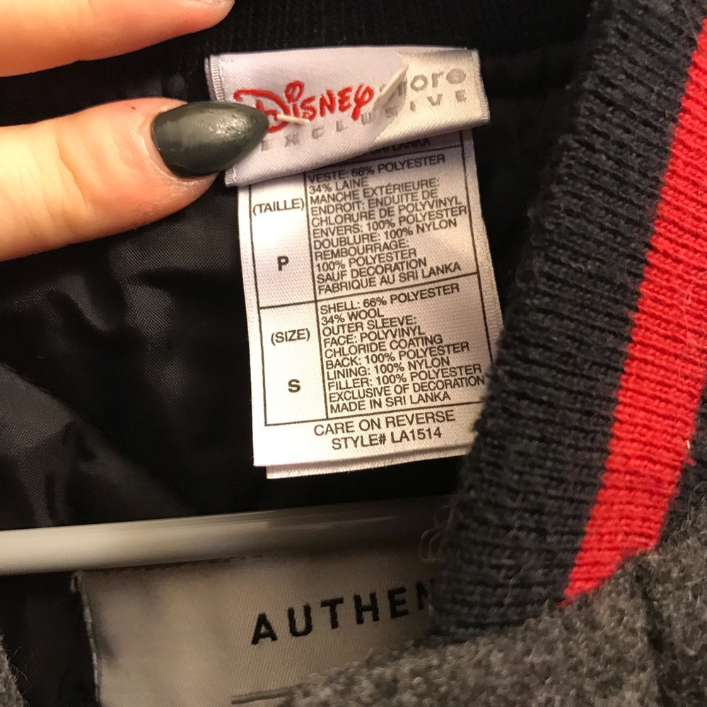 Disney Store Mickey Mouse Letterman Jacket - Picture 7 of 8